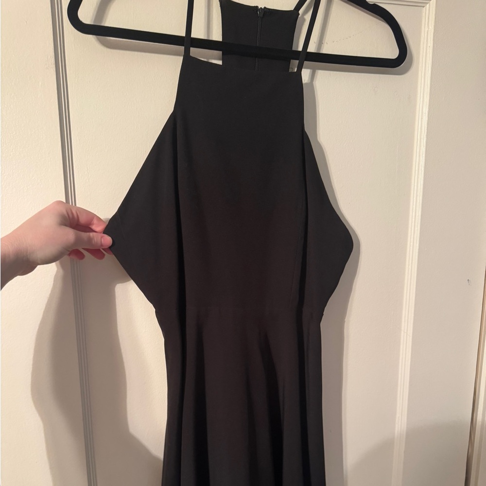 Very J Chic Black Backless Dress